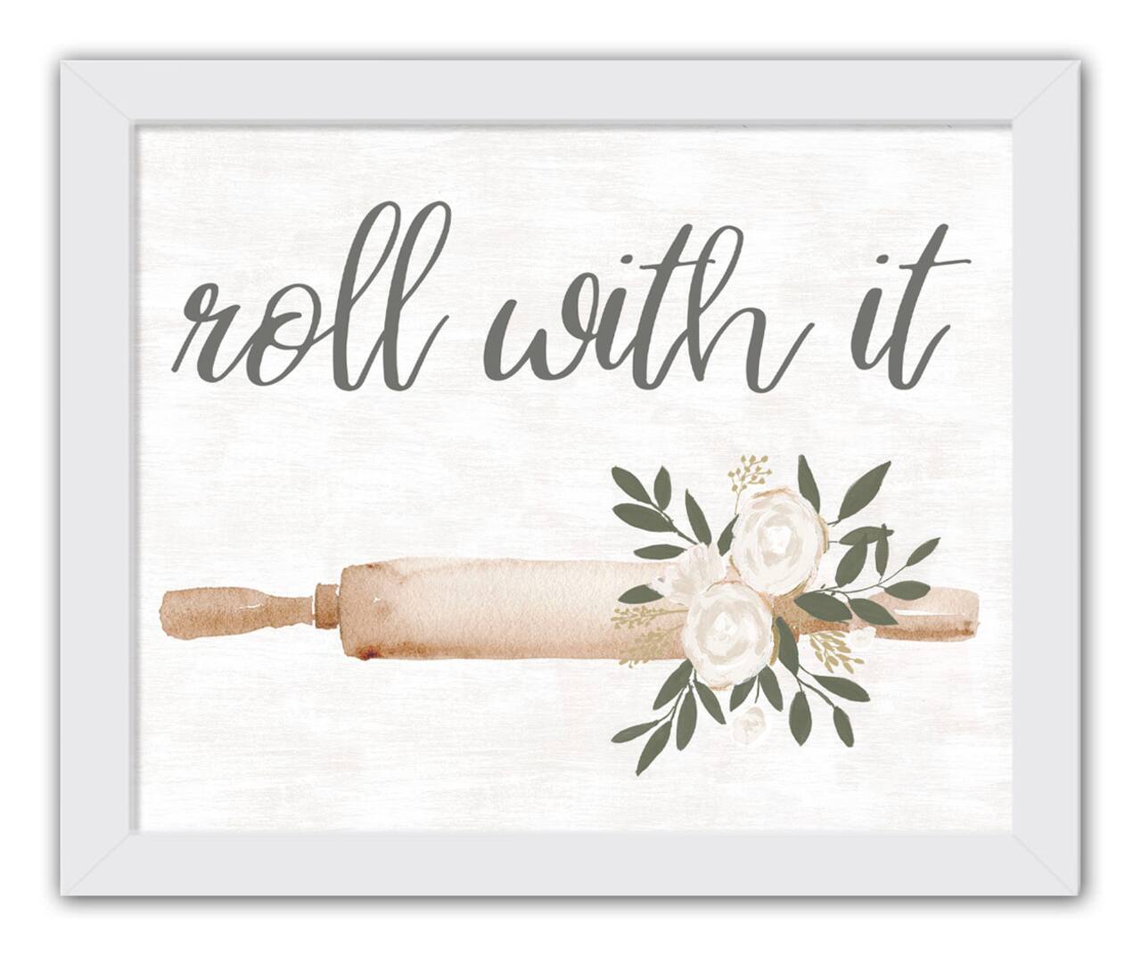 Roll with It 11" x 14" White Framed Print Under Plexiglass